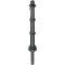 Dekorativ puller i aluminium | serie 495B | fastmonteret, til indst�bning i beton med jordanker, samlet l�ngde ca. 1300 mm | med 1 �je
